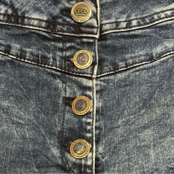 CECIL Scarlett Womens Size 32 Denim Jeans Slim Leg Mid Rise Length 31/32 - Picture 3 of 13